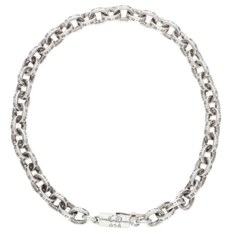 Chrome Hearts PAPER CHAIN 925 Silver Bracelet Size 7INCH
