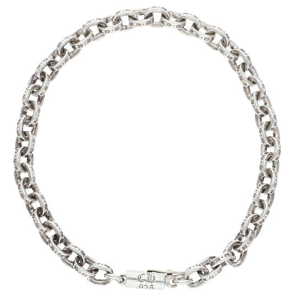 Chrome Hearts PAPER CHAIN 925 Silver Bracelet Size 7INCH