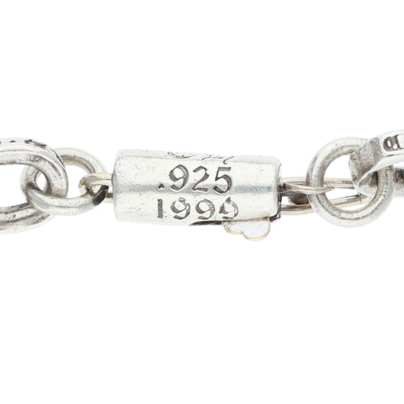 Chrome Hearts PAPER CHAIN 925 Silver Bracelet Size 7INCH
