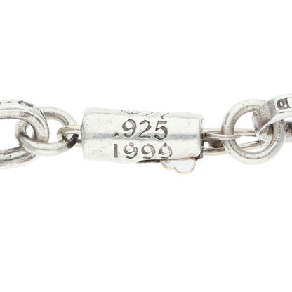 Chrome Hearts PAPER CHAIN 925 Silver Bracelet Size 7INCH