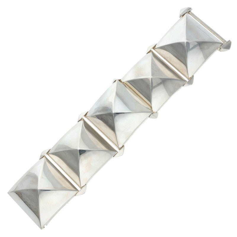 HERMES Medor Silver Bracelet Size 5LINK
