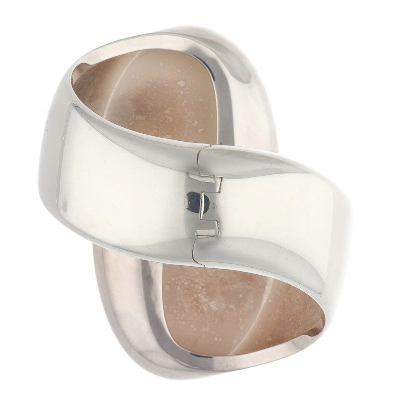HERMES Chaine d'Ancre Initial Silver Bracelet Size SH