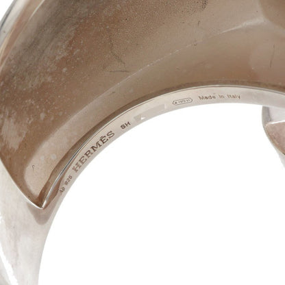 HERMES Chaine d'Ancre Initial Silver Bracelet Size SH