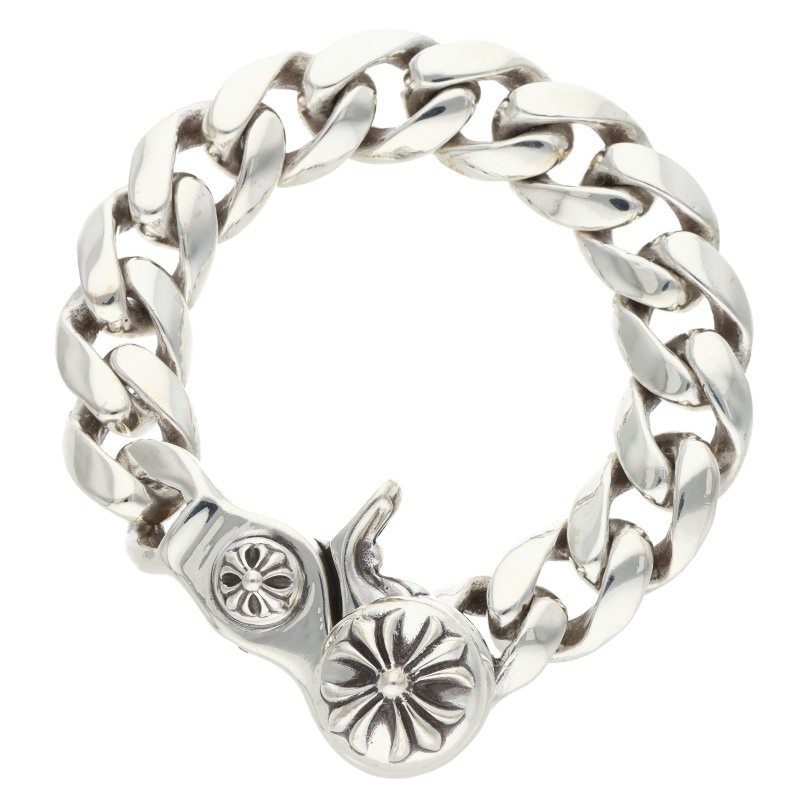 Chrome Hearts CLSC CHN LNK Silver Bracelet Size 13LINK