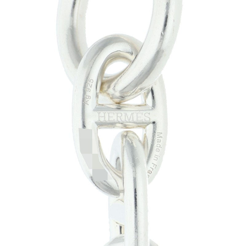 HERMES Chaine d'Ancre TGM Silver Bracelet Size 12LINK