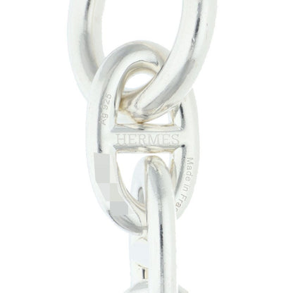HERMES Chaine d'Ancre TGM Silver Bracelet Size 12LINK