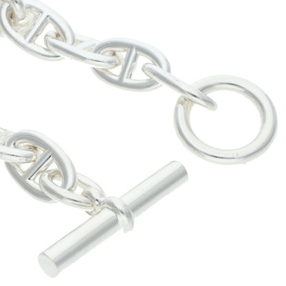 HERMES Chaine d'Ancre TGM Silver Bracelet Size 12LINK