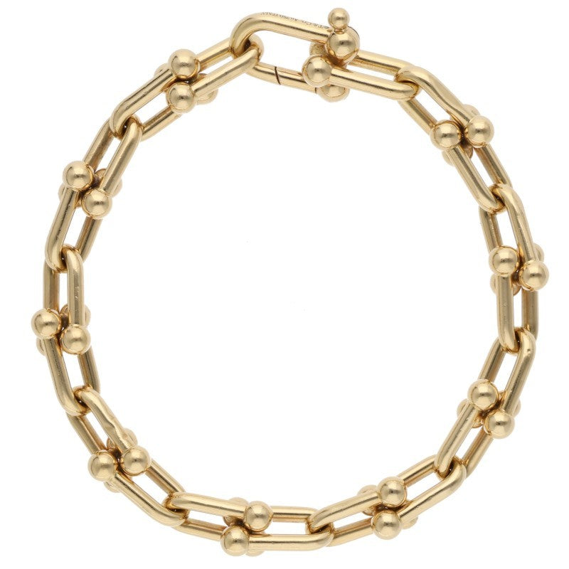 TIFFANY&Co. Hardware 18K YG Medium Link Bracelet Size L