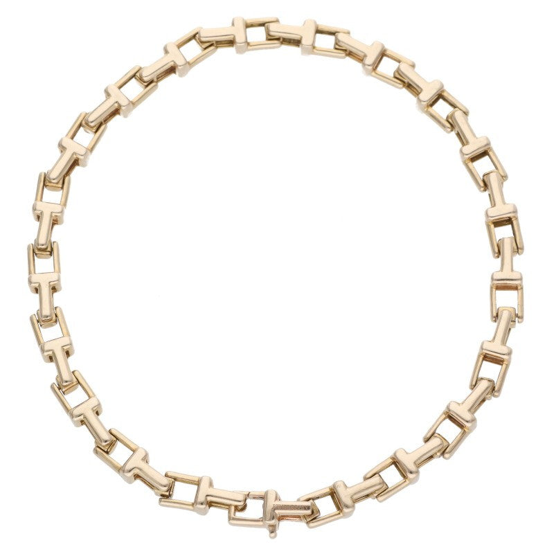 TIFFANY&Co. 18K Pink Gold T Narrow Bracelet Size ONE SIZE