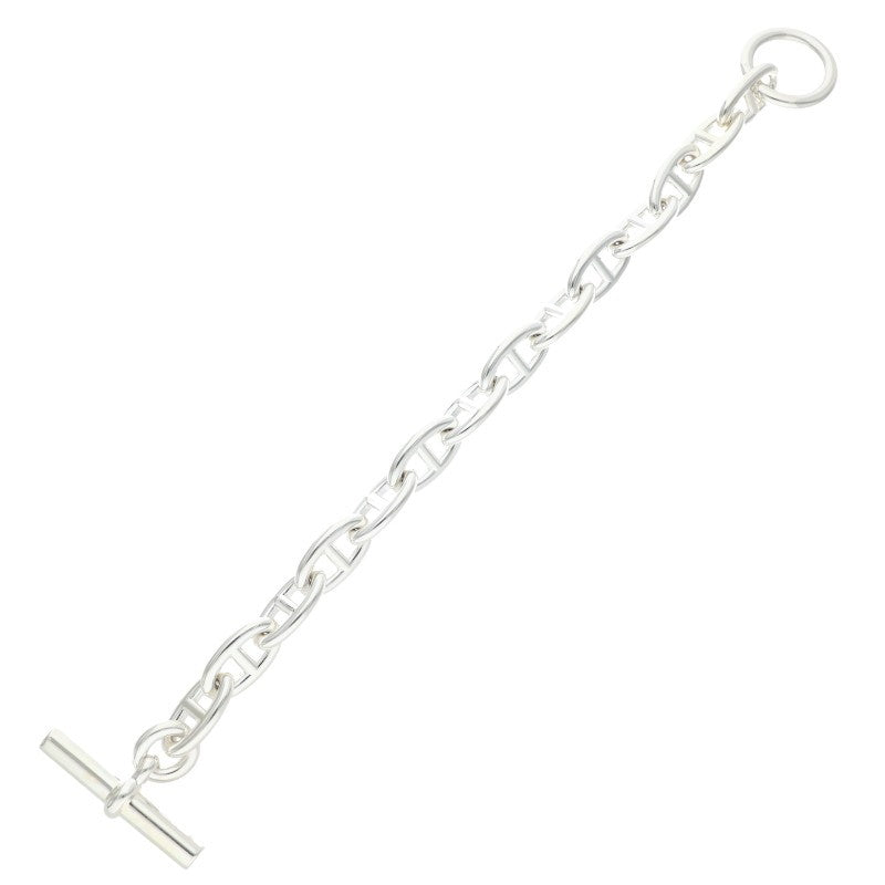 HERMES Chaine d'Ancre GM Silver Bracelet Size 14LINK