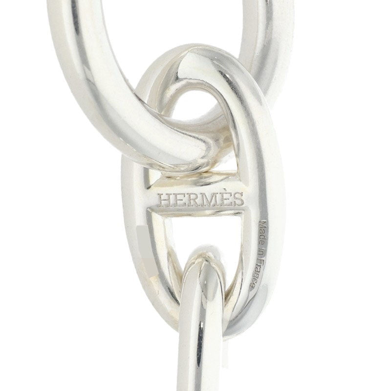 HERMES Chaine d'Ancre GM Silver Bracelet Size 14LINK