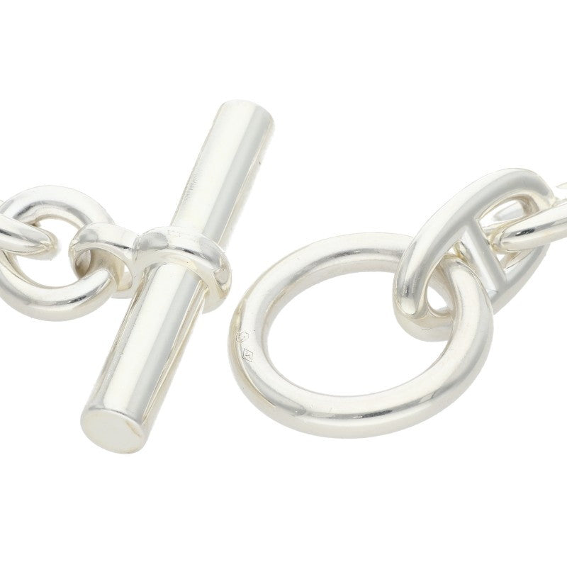 HERMES Chaine d'Ancre GM Silver Bracelet Size 14LINK