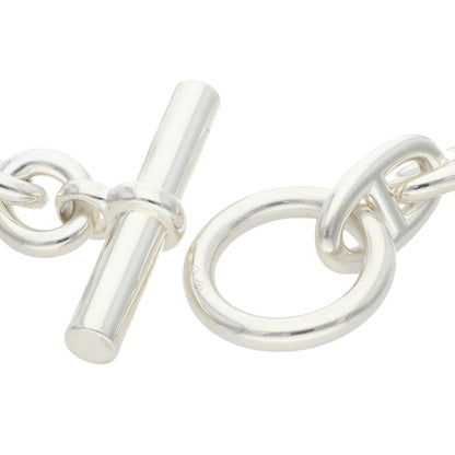 HERMES Chaine d'Ancre GM Silver Bracelet Size 14LINK