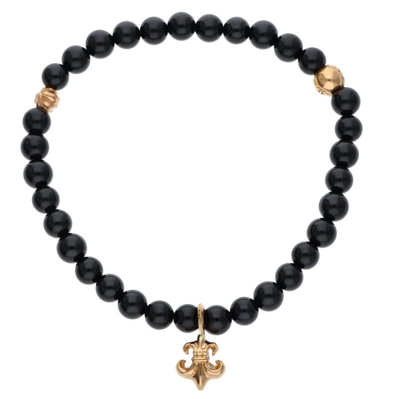 Chrome Hearts 22K 6mm BS Fleur Bead ONE SIZE Bracelet Size ONE SIZE