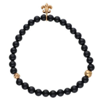 Chrome Hearts 22K 6mm BS Fleur Bead ONE SIZE Bracelet Size ONE SIZE