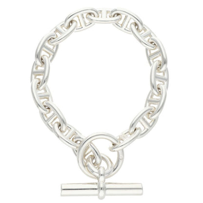 HERMES Chaine d'Ancre MM Silver Bracelet Size 16LINK