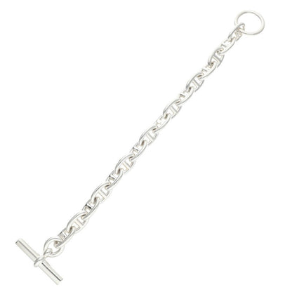 HERMES Chaine d'Ancre MM Silver Bracelet Size 16LINK