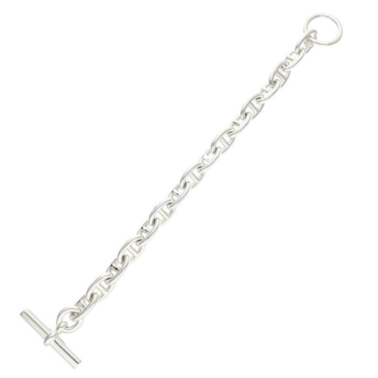 HERMES Chaine d'Ancre MM Silver Bracelet Size 16LINK