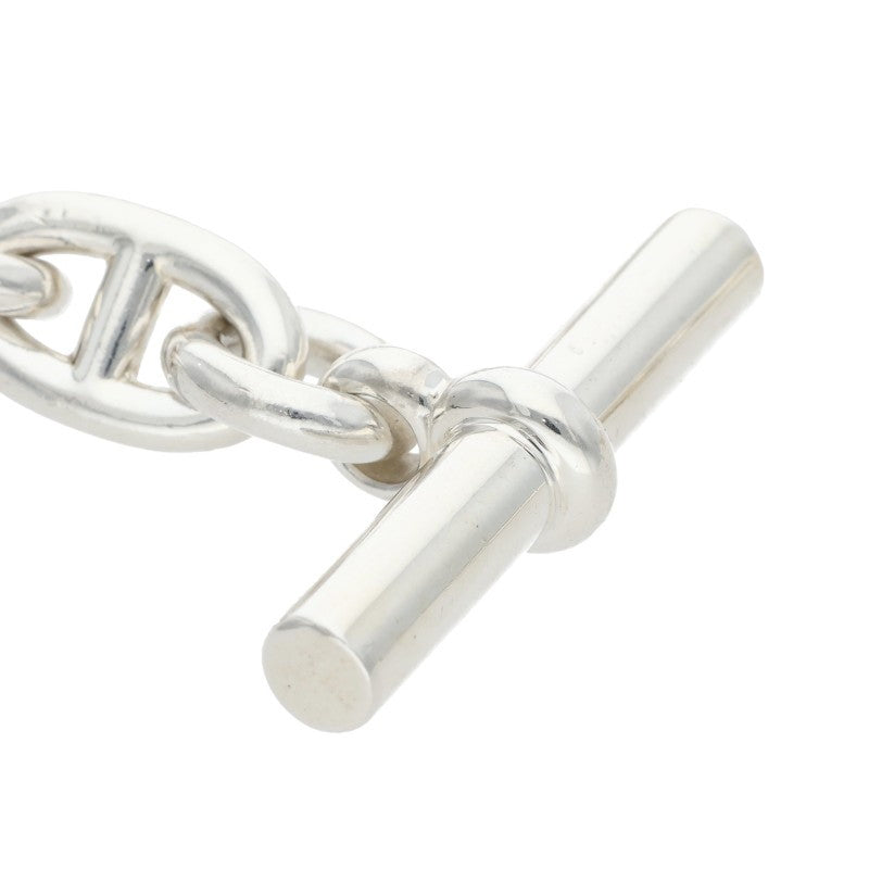 HERMES Chaine d'Ancre MM Silver Bracelet Size 16LINK