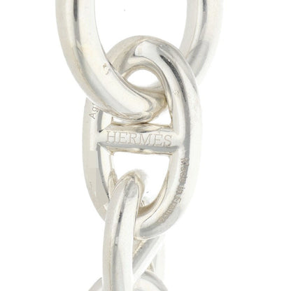 HERMES Chaine d'Ancre TGM Silver Bracelet Size 12LINK