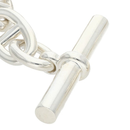 HERMES Chaine d'Ancre TGM Silver Bracelet Size 12LINK