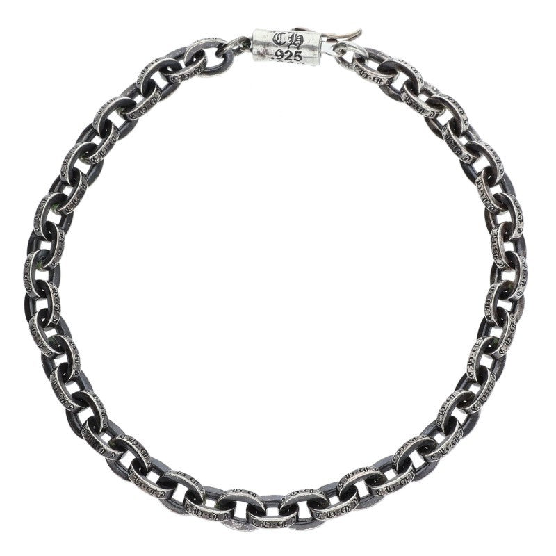 Chrome Hearts Paper Chain Silver Bracelet Size 7INCH