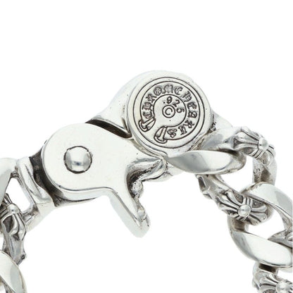 Chrome Hearts Fancy Link Clip Silver Bracelet Size 13LINK