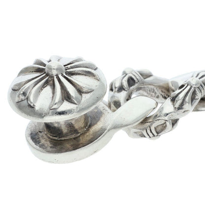 Chrome Hearts Fancy Link Clip Silver Bracelet Size 13LINK