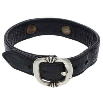 Chrome Hearts GUNSLINGER CH LABEL Leather Bracelet Size 11
