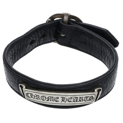 Chrome Hearts GUNSLINGER CH LABEL Leather Bracelet Size 11