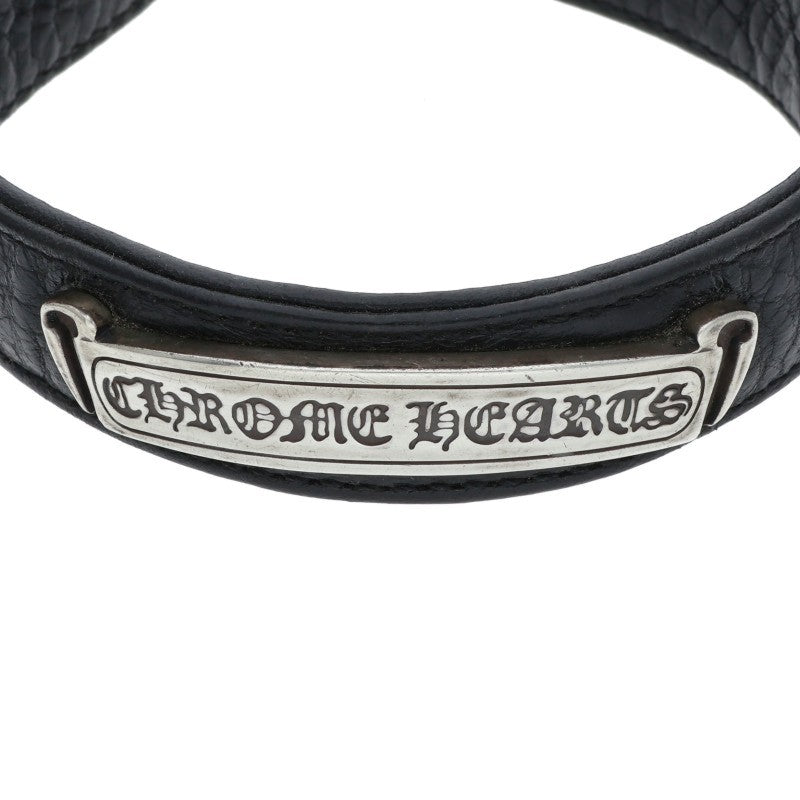 Chrome Hearts GUNSLINGER CH LABEL Leather Bracelet Size 11