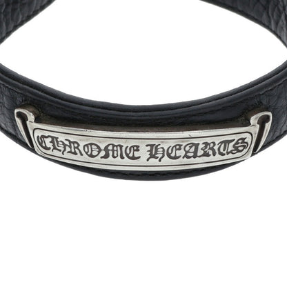Chrome Hearts GUNSLINGER CH LABEL Leather Bracelet Size 11