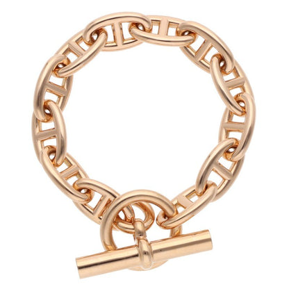 HERMES K18PG Chaine d'Ancre GM Bracelet Size 12LINK