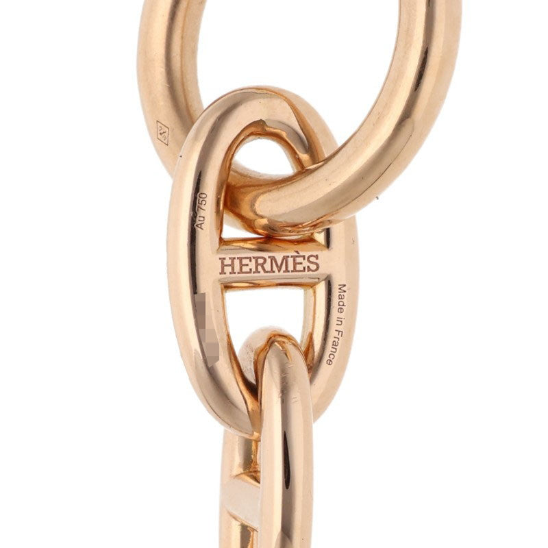 HERMES K18PG Chaine d'Ancre GM Bracelet Size 12LINK