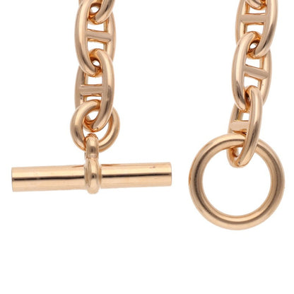 HERMES K18PG Chaine d'Ancre GM Bracelet Size 12LINK
