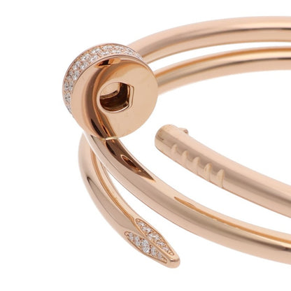 Cartier Juste un Clou K18PG Diamond Double Bracelet Size 18