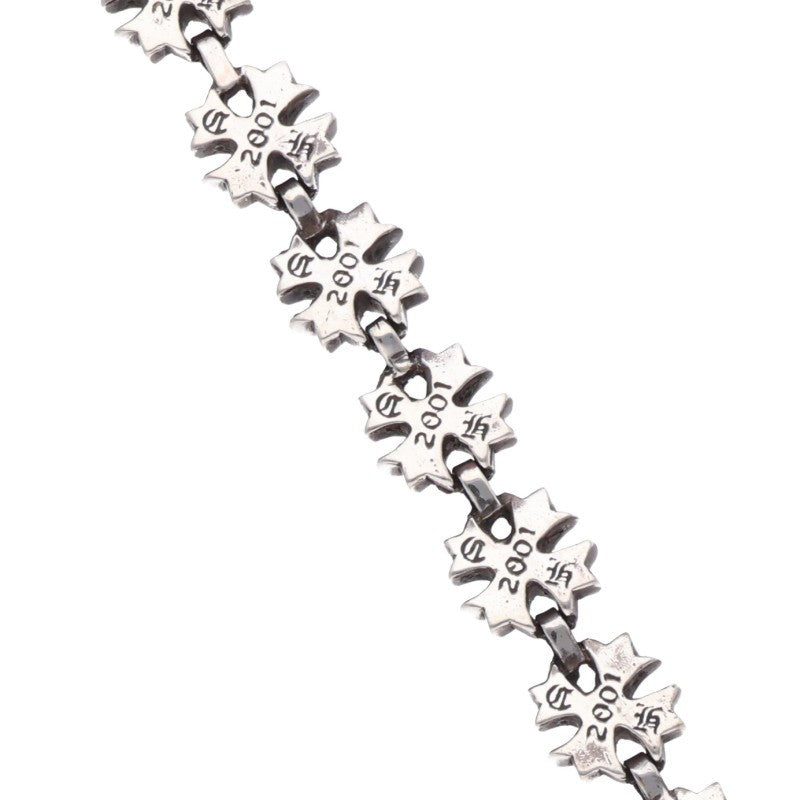 Chrome Hearts TINY PLUS PAVE DIA Silver Bracelet Size 20LINK