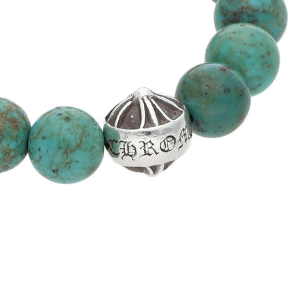 Chrome Hearts 10mm Turquoise Bracelet Blue