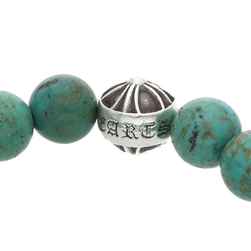 Chrome Hearts 10mm Turquoise Bracelet Blue