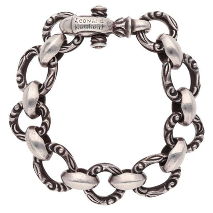 LEONARD KAMHOUT 925 Silver Crane Bracelet