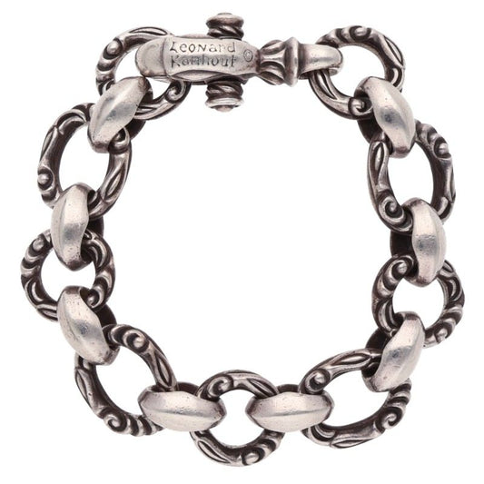 LEONARD KAMHOUT 925 Silver Crane Bracelet