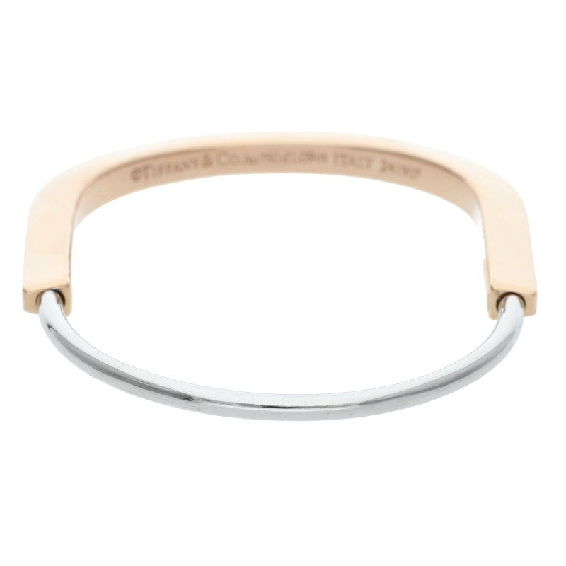 TIFFANY&Co. Narrow Lock K18YG Diamond Bracelet Size S