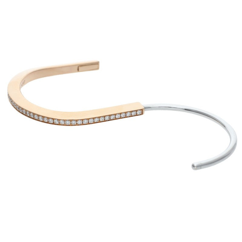 TIFFANY&Co. Narrow Lock K18YG Diamond Bracelet Size S
