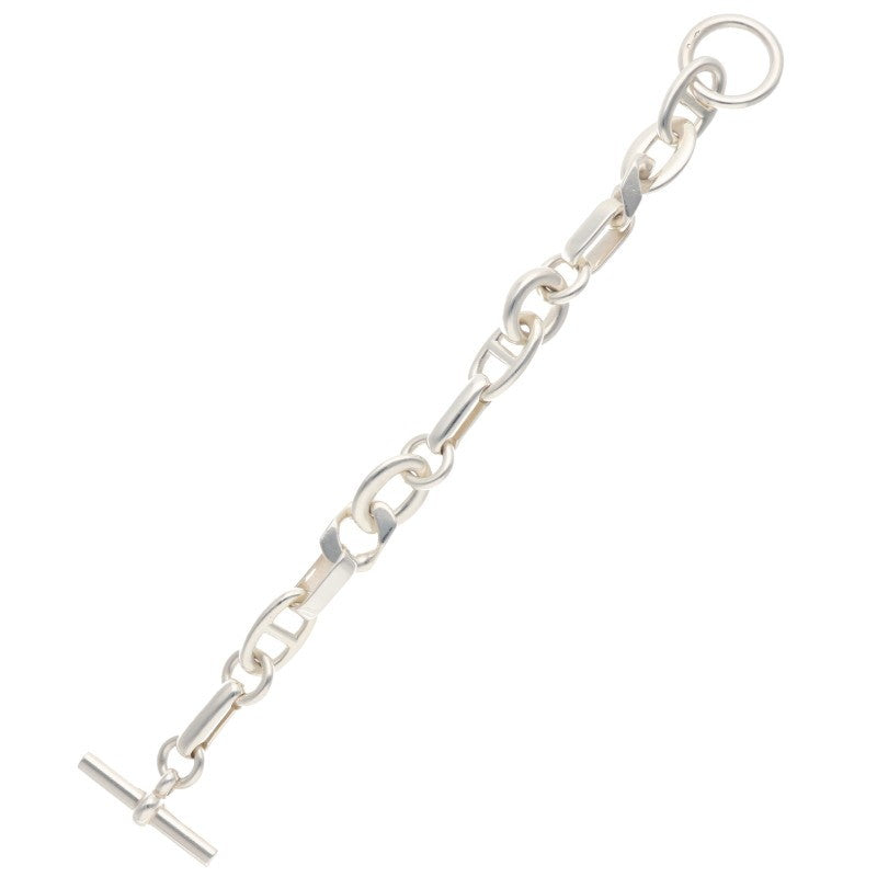HERMES Aleas PM Silver Bracelet Size 15LINK