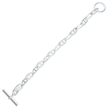 HERMES Chaine d'Ancre GM Silver Bracelet Size 15LINK