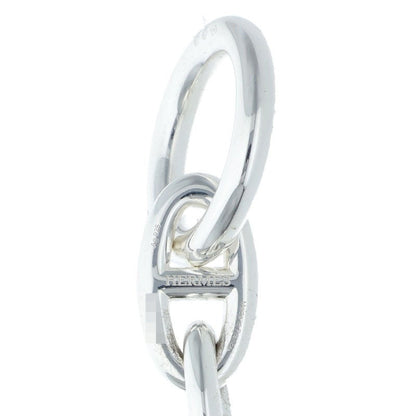HERMES Chaine d'Ancre GM Silver Bracelet Size 15LINK