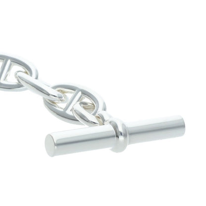 HERMES Chaine d'Ancre GM Silver Bracelet Size 15LINK