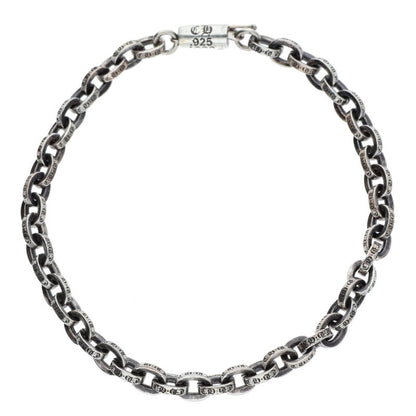 Chrome Hearts PAPER CHAIN Silver Bracelet Size 7INCH