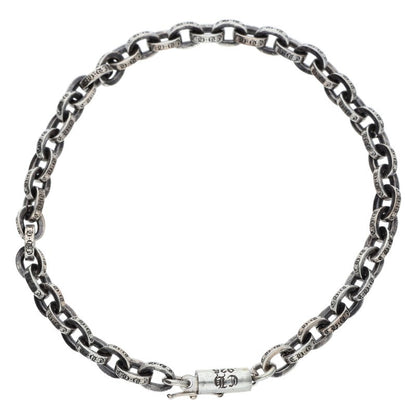 Chrome Hearts PAPER CHAIN Silver Bracelet Size 7INCH