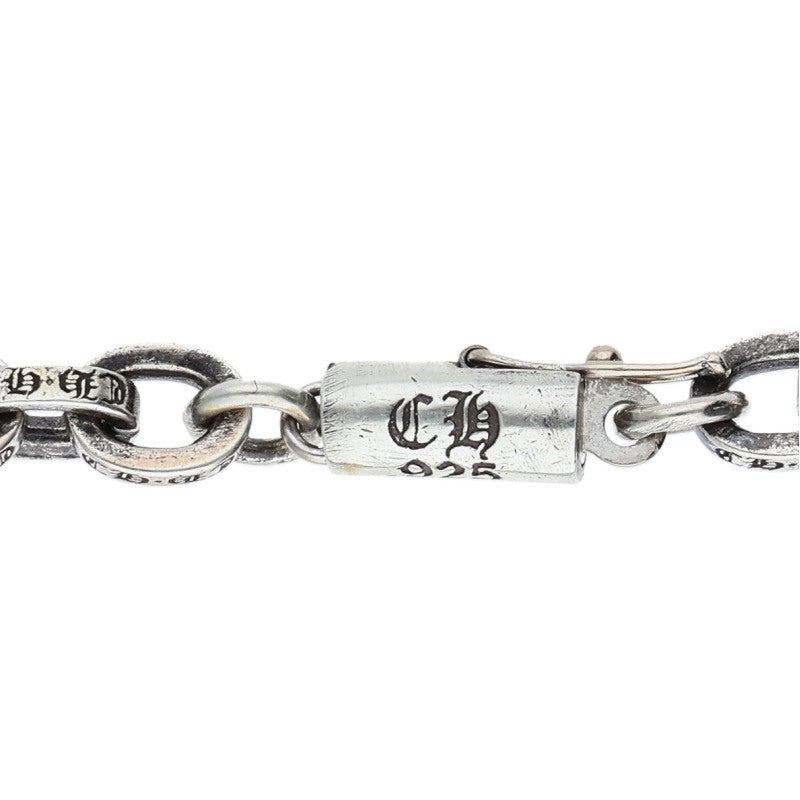 Chrome Hearts PAPER CHAIN Silver Bracelet Size 7INCH
